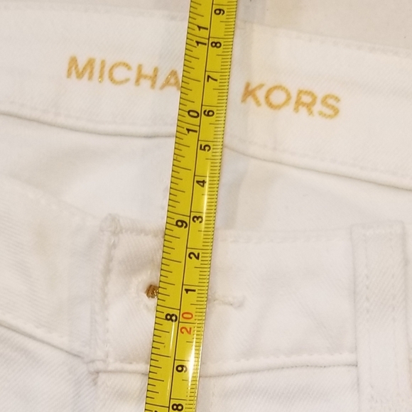 Michael Michael Kors Straight Leg White Ankle Jeans 6 - Picture 13 of 15